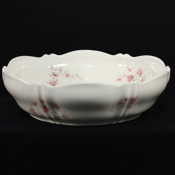 Theodore Haviland Limoges Antique Floral Serving Bowl Schleiger 159y Pate a Feu - Picture 8 of 11